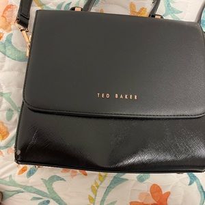 Ted baker faux leather top handle bag